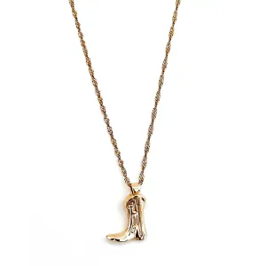 Cowgirl Up Boot Necklace