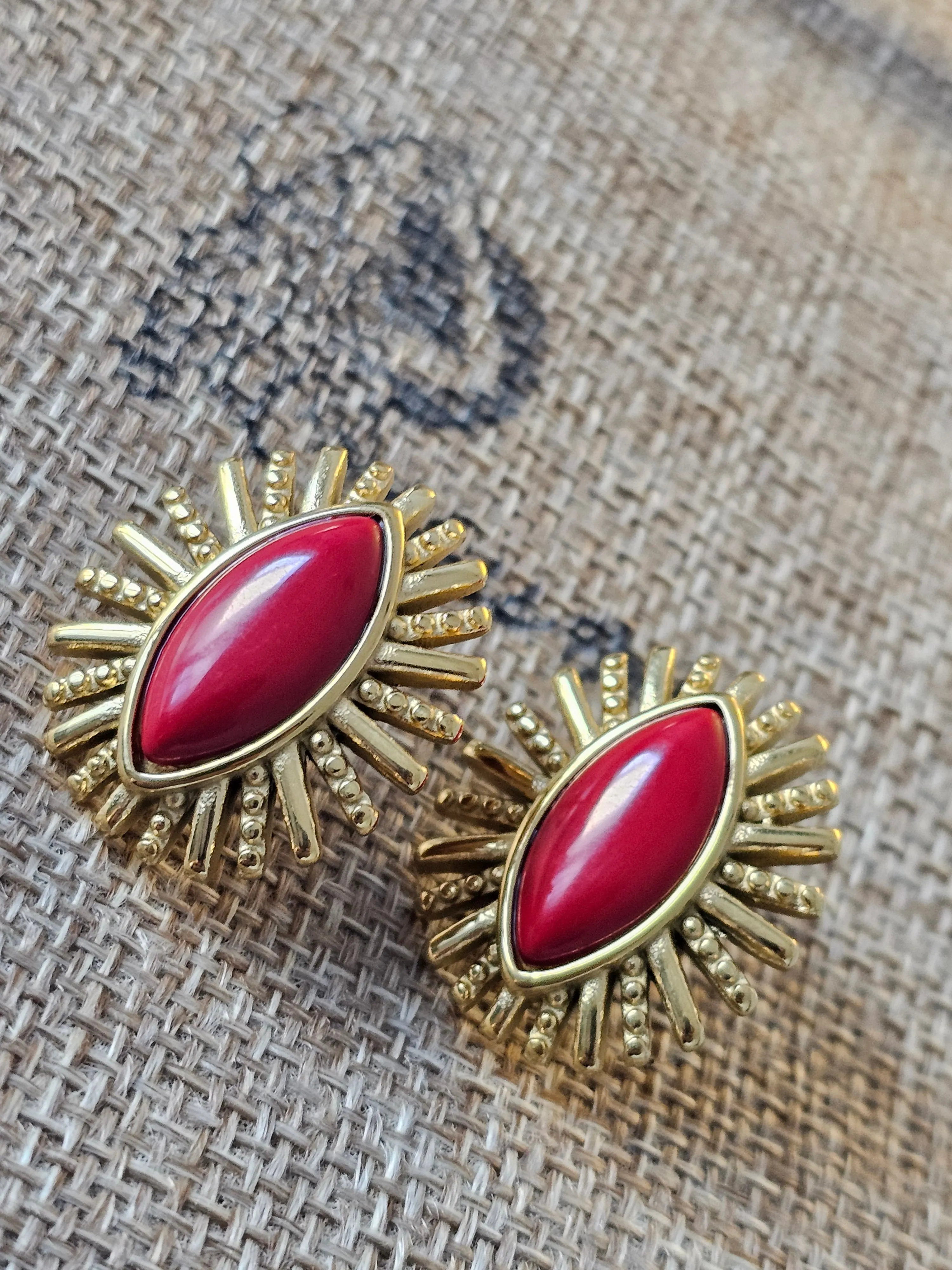 Crimson Halo Studs