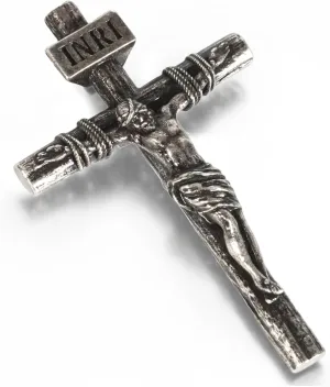Crucifix Cross Necklace for Men and Women with 18K Gold Plated Exquisite Jesus Pendant and Double Adjustable Necklace Chains 16-30 Inch