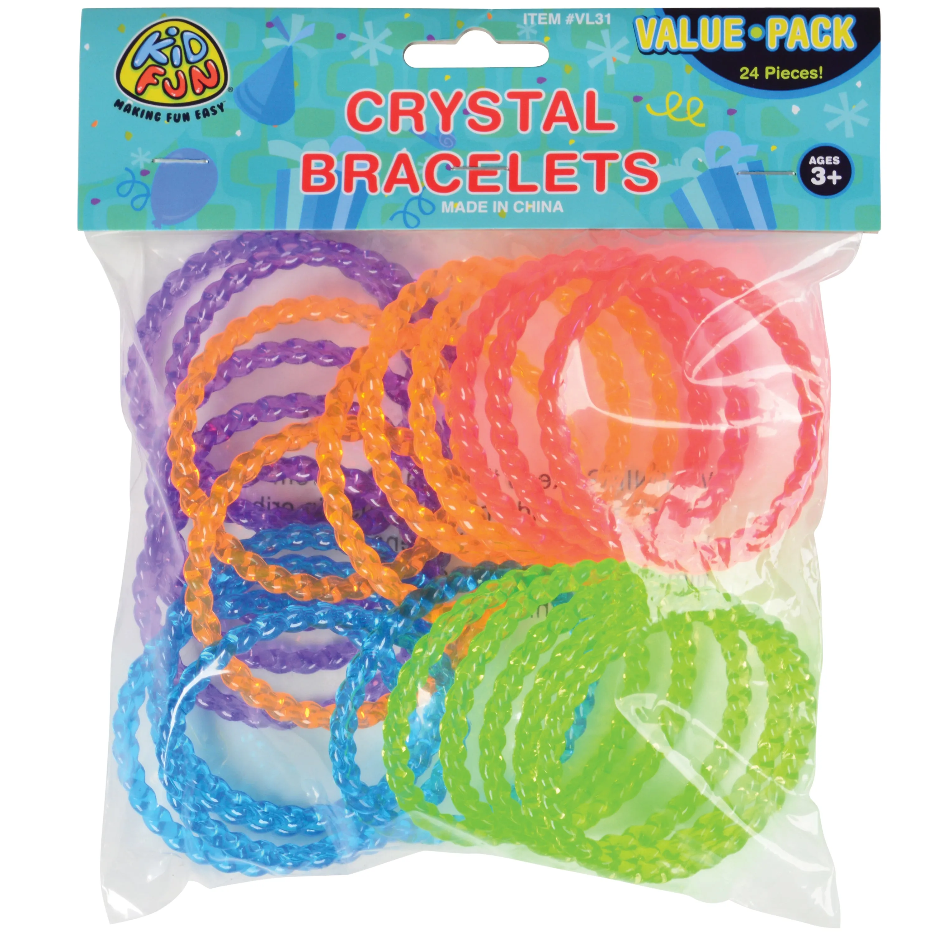 Crystal Bracelets/24 Per Pkg