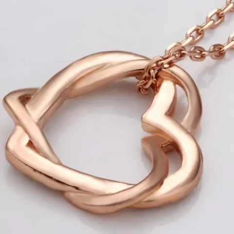 Crystal Double Heart Necklaces