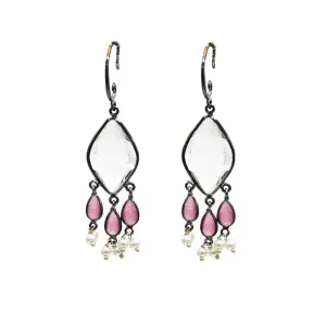 Crystal Pink Earrings