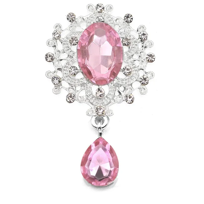 Crystal Rhinestone Brooch