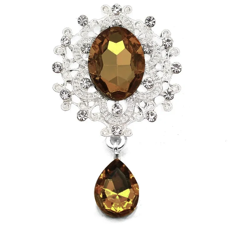 Crystal Rhinestone Brooch