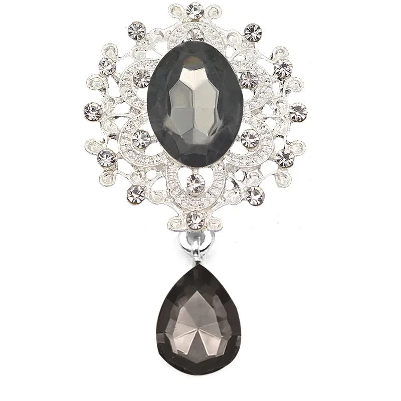 Crystal Rhinestone Brooch