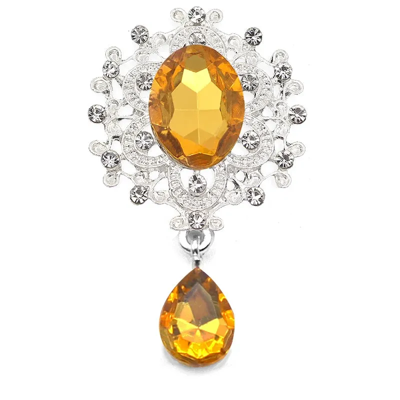 Crystal Rhinestone Brooch