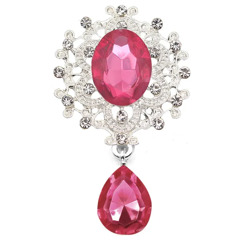 Crystal Rhinestone Brooch