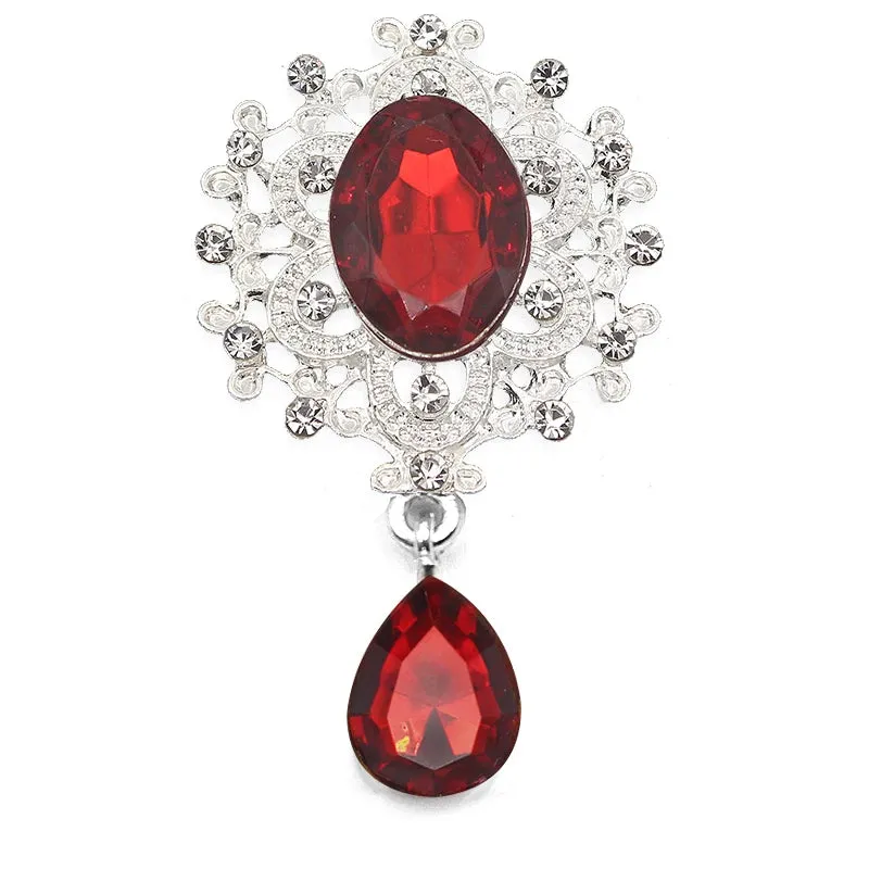 Crystal Rhinestone Brooch