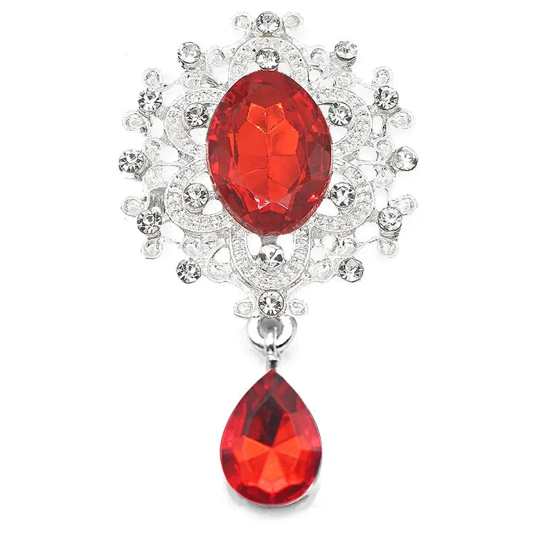 Crystal Rhinestone Brooch