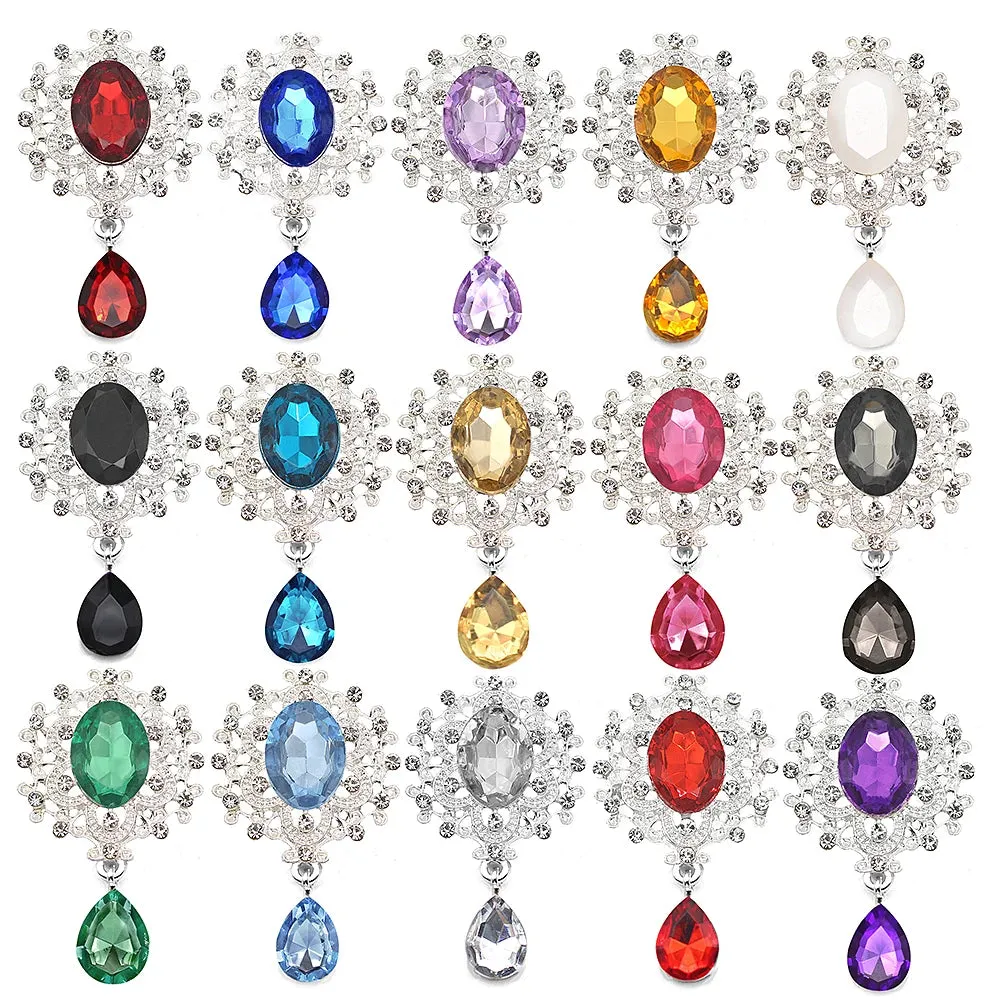 Crystal Rhinestone Brooch