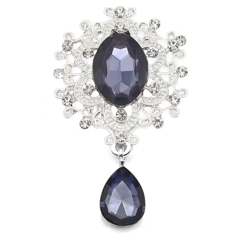 Crystal Rhinestone Brooch