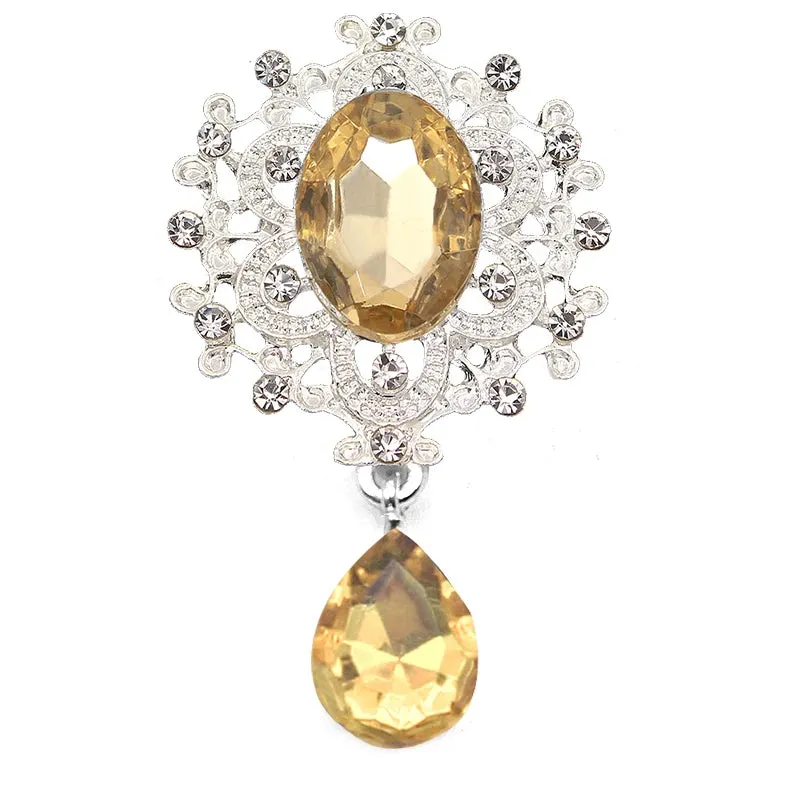 Crystal Rhinestone Brooch