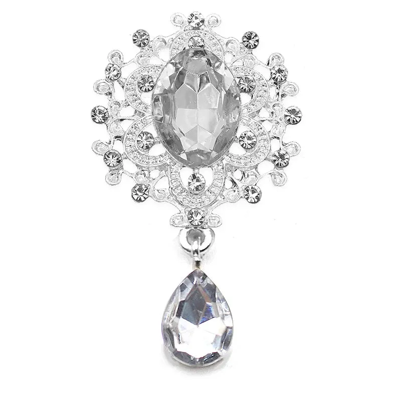 Crystal Rhinestone Brooch