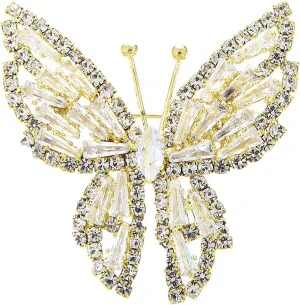 Cubic Zircon Butterfly Brooches Women Crystal Insect Butterfly Brooch Pins