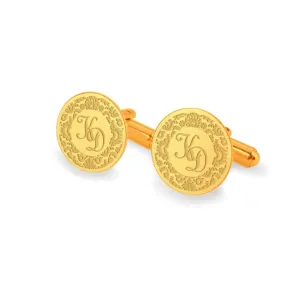 Custom Gold Cufflinks, Folk cufflinks for Women, Women's cufflinks, ladies cufflinks, 925 Silver 18K gold plated, Handmade