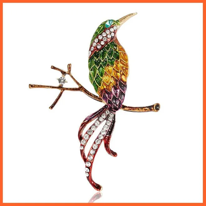 Cute Vivid Flying Bird Brooch Women | Phoenix Pigeon Flamingo Pin Buckle Badge