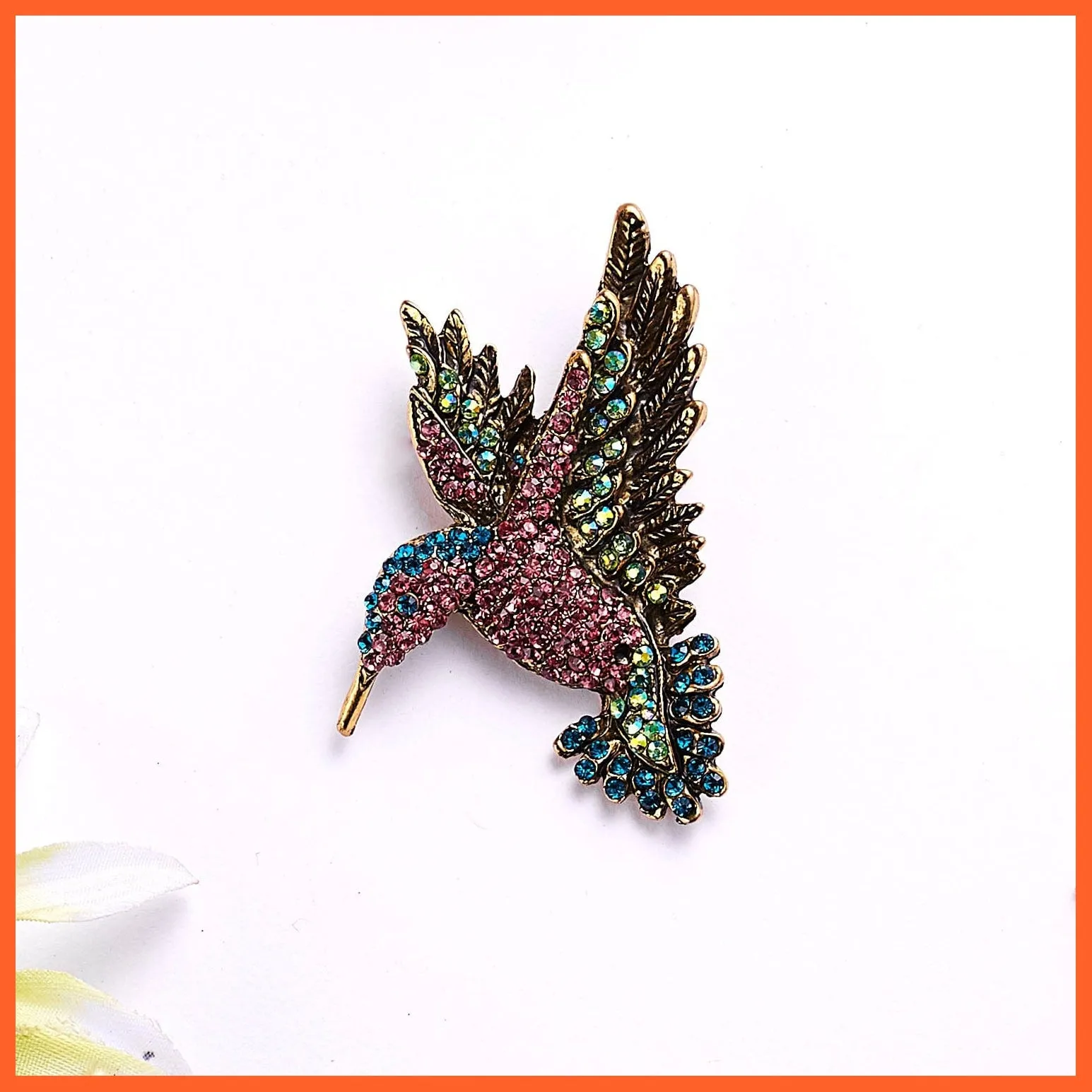 Cute Vivid Flying Bird Brooch Women | Phoenix Pigeon Flamingo Pin Buckle Badge