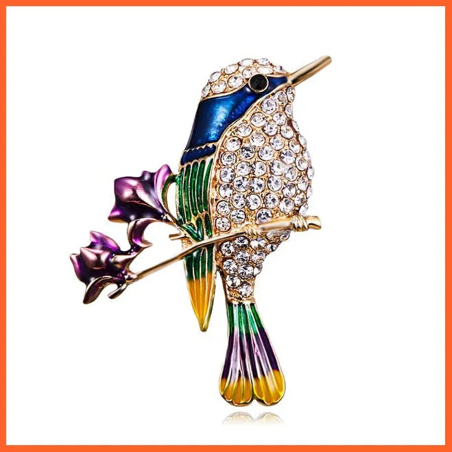 Cute Vivid Flying Bird Brooch Women | Phoenix Pigeon Flamingo Pin Buckle Badge