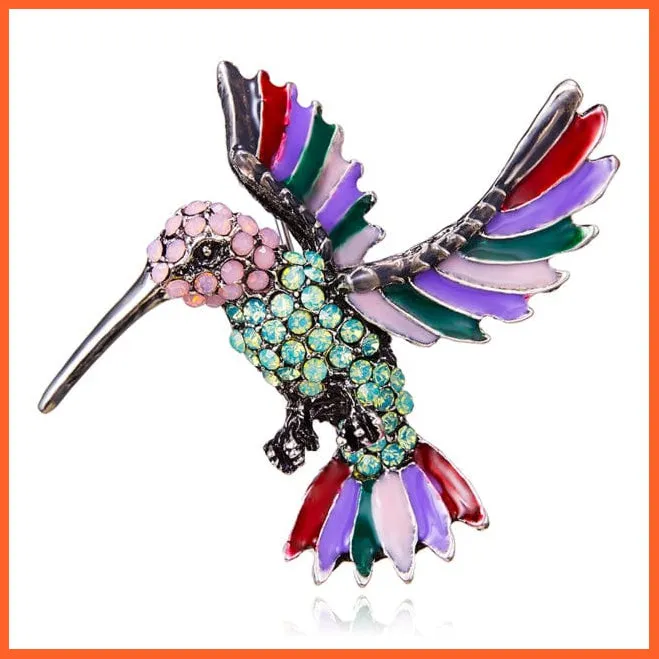 Cute Vivid Flying Bird Brooch Women | Phoenix Pigeon Flamingo Pin Buckle Badge