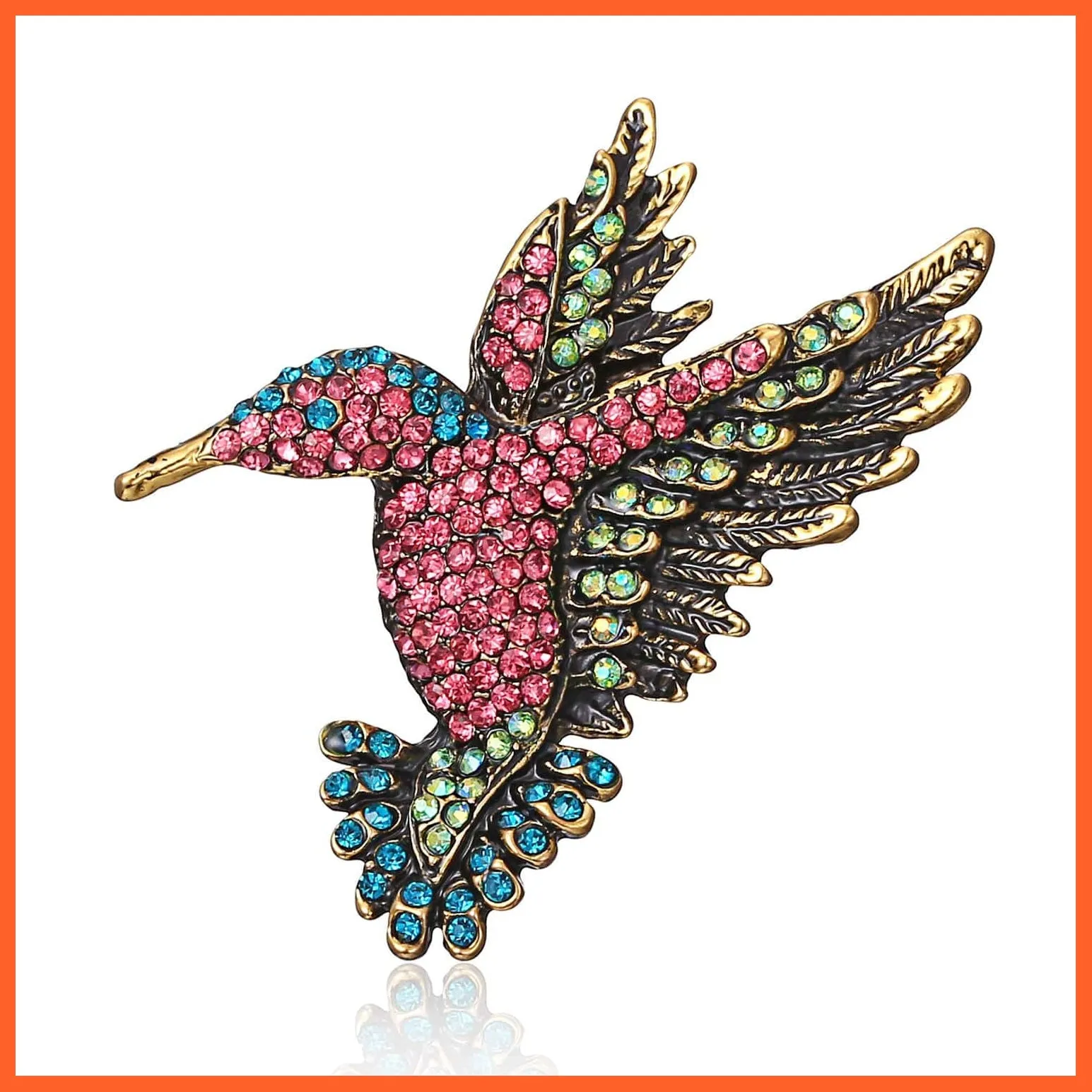 Cute Vivid Flying Bird Brooch Women | Phoenix Pigeon Flamingo Pin Buckle Badge