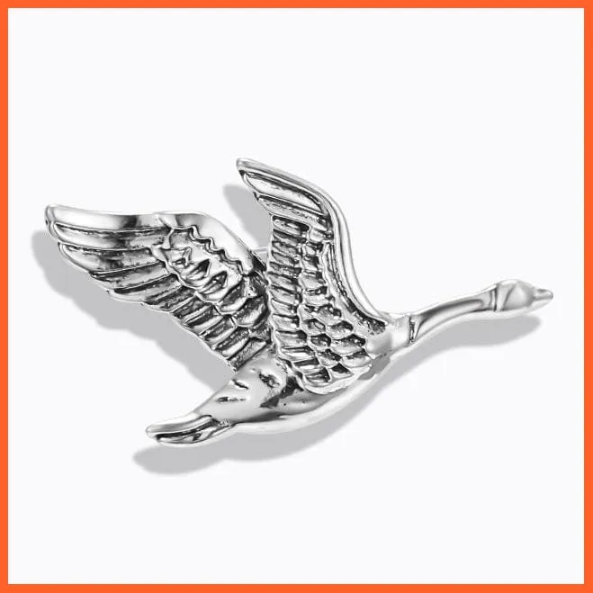 Cute Vivid Flying Bird Brooch Women | Phoenix Pigeon Flamingo Pin Buckle Badge