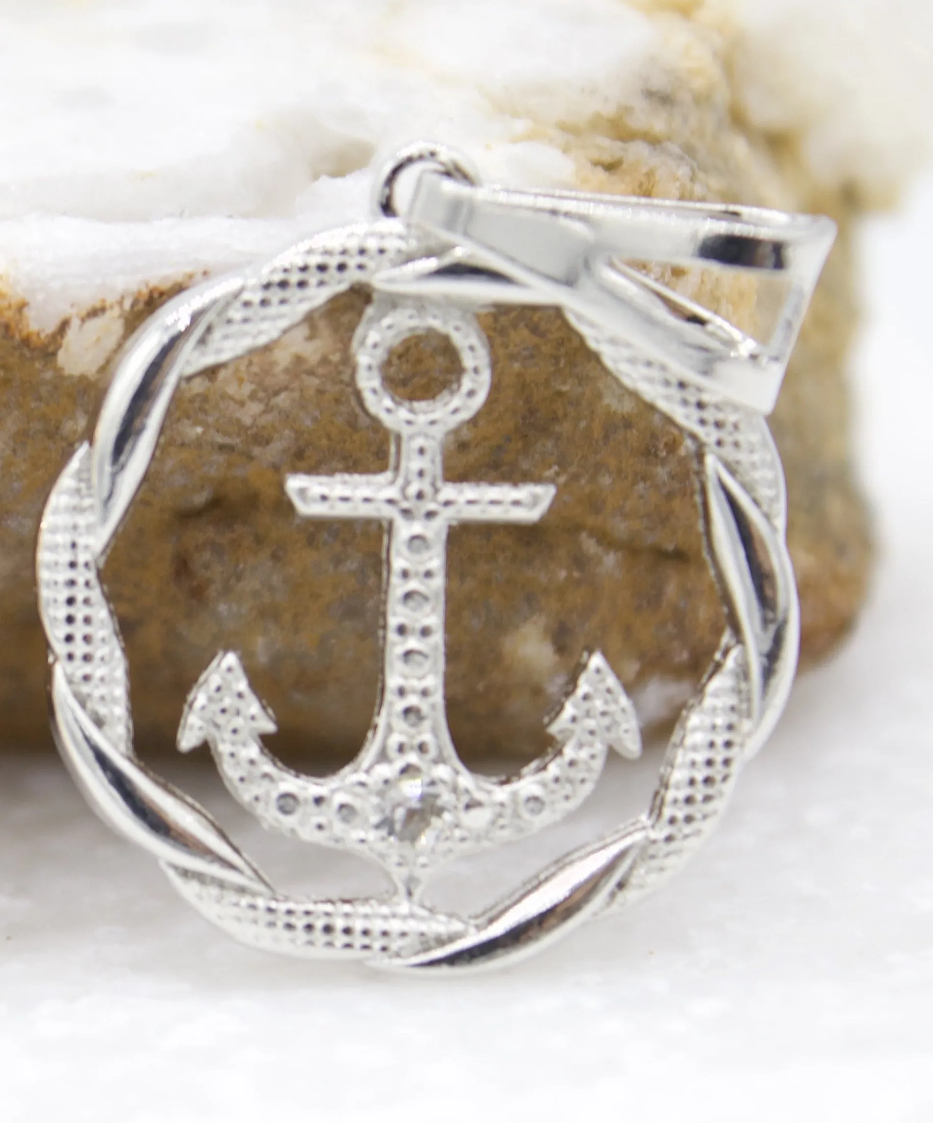 Dainty 18k Gold Filled Anchor Charm Tiny Delicate Pendant