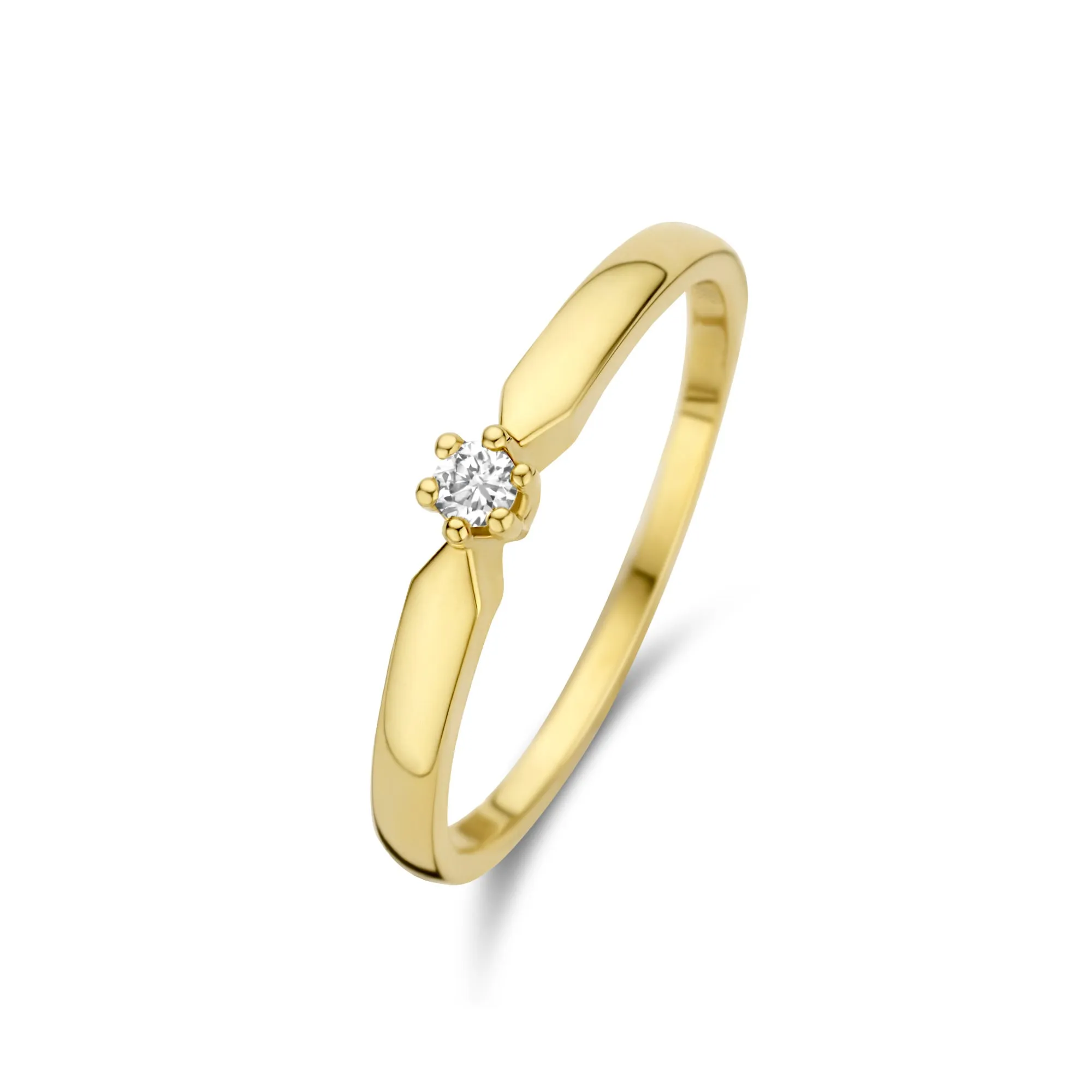 De la Paix Emily 14 karat gold ring with diamond 0.05 carat