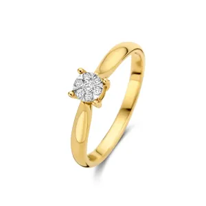 De la Paix Hanaé 14 karat gold ring with diamond 0.08 carat