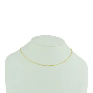 Delicate Link Italian Sterling Silver Chain in Yellow Gold plate