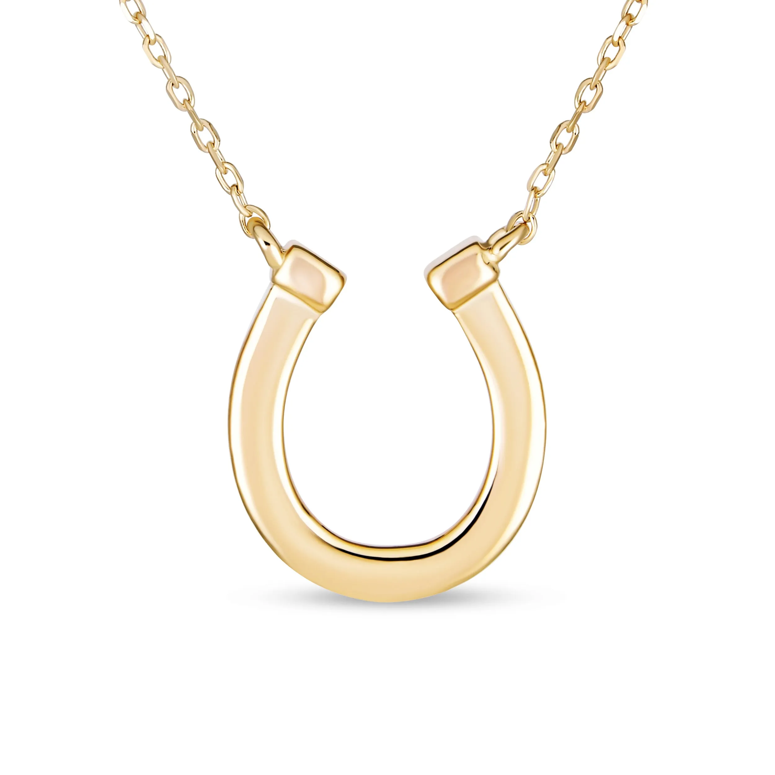 Delicate Opal Horseshoe Pendant Necklace for Teens - Sterling Silver Western Charm