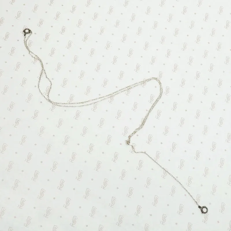 Delicate Silver Lorgnette Chain