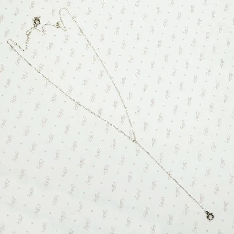 Delicate Silver Lorgnette Chain