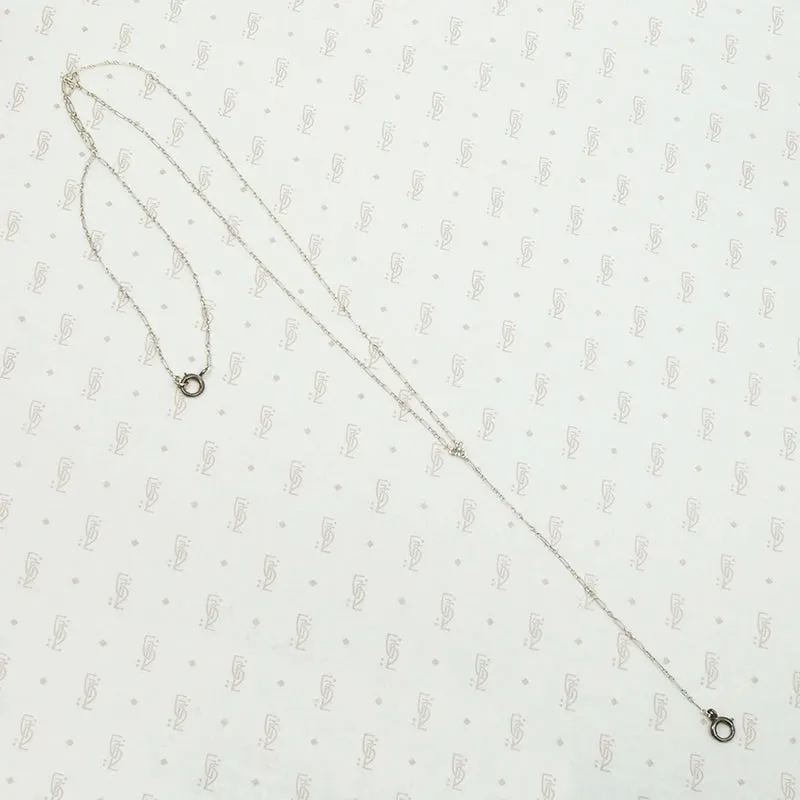 Delicate Silver Lorgnette Chain