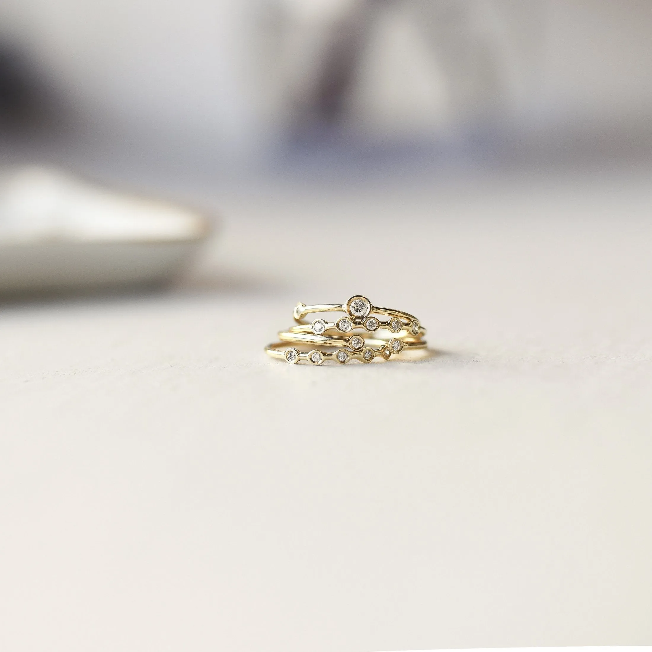 Diamond Horizon Ring