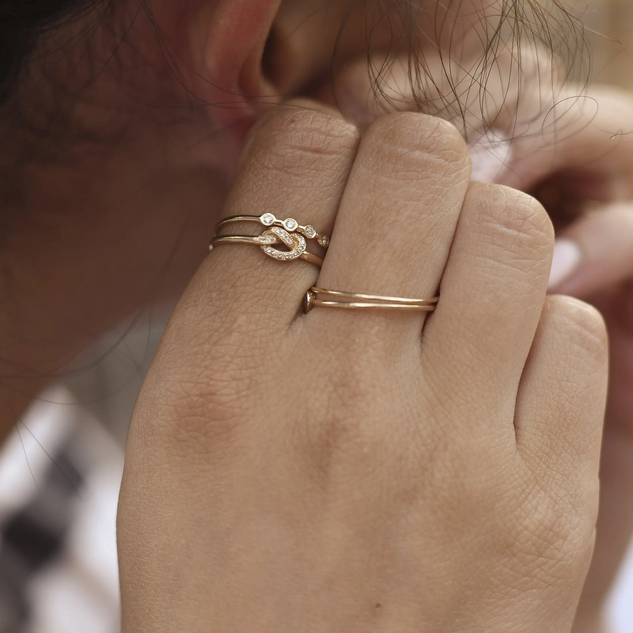 Diamond Horizon Ring