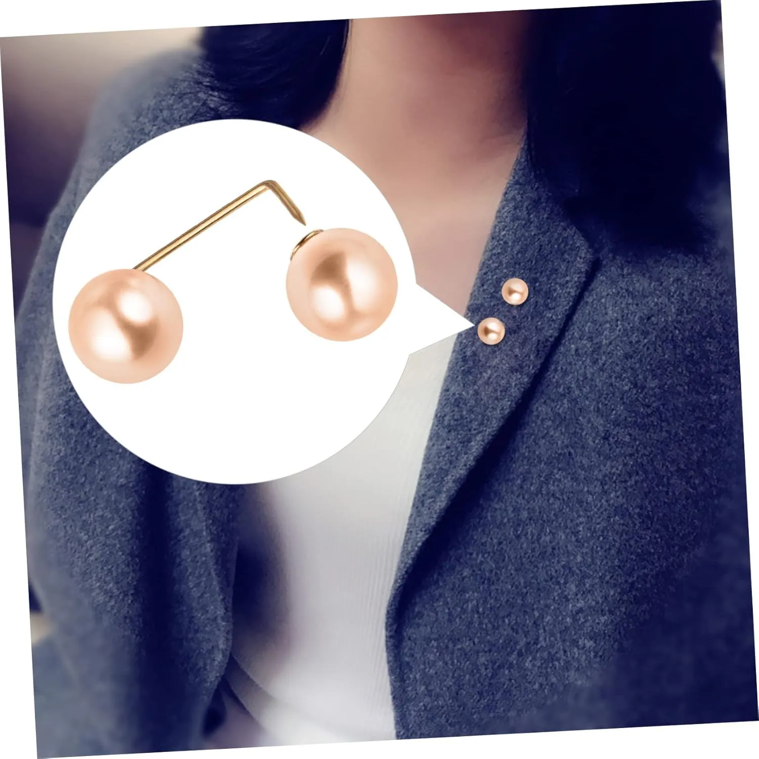 Didiseaon 3sets Button Nails Rhinestone Hijab Pin Cloak Clasp Gold Earrings for Women Necklaces Bracelets for Brooches Sweater Clips Collar Belt Tightener Studs Golden Imitation 6pcs*3
