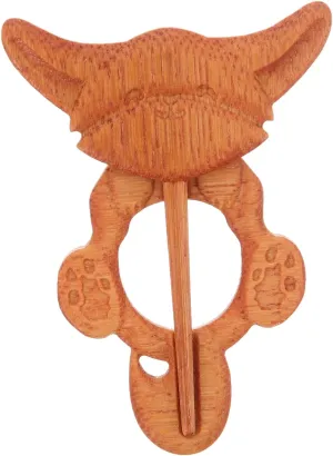 Didiseaon Decorative Wood Brooch Pin Aesthetic Lapel Pin for Women Suit for Men Hat for Women