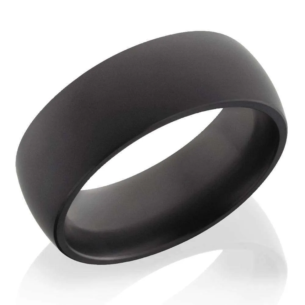 Domed Matte Elysium 8mm Ring