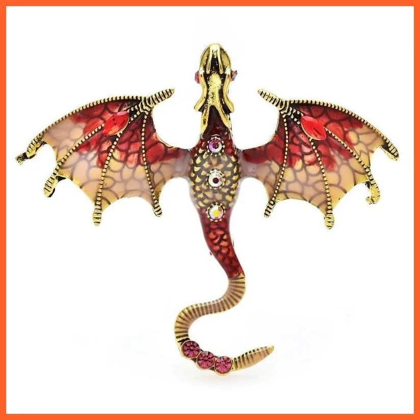 Dragon Brooches For Women Men | Animal Brooch Pins
