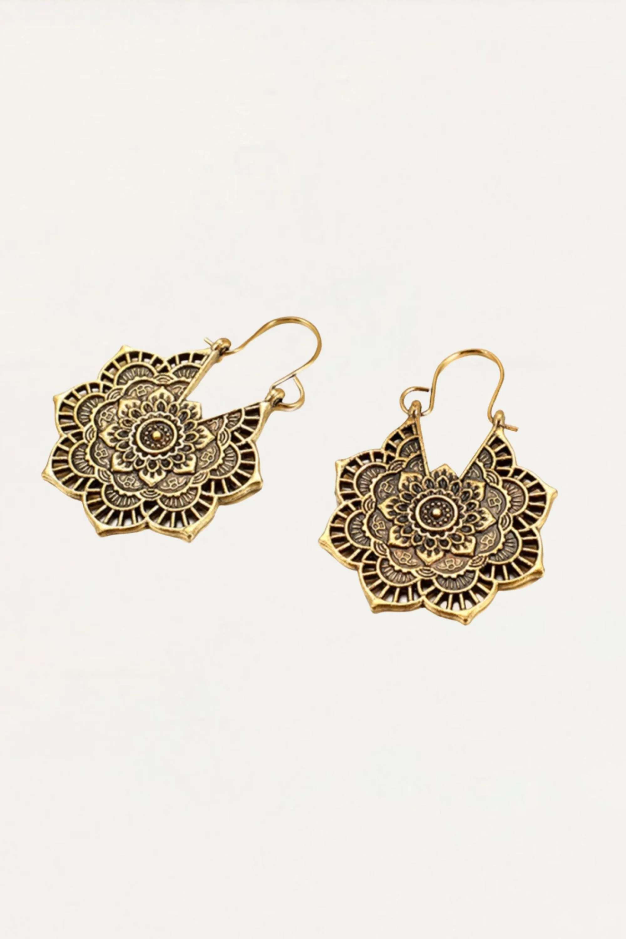 Earrings Bohemian Floral Metal