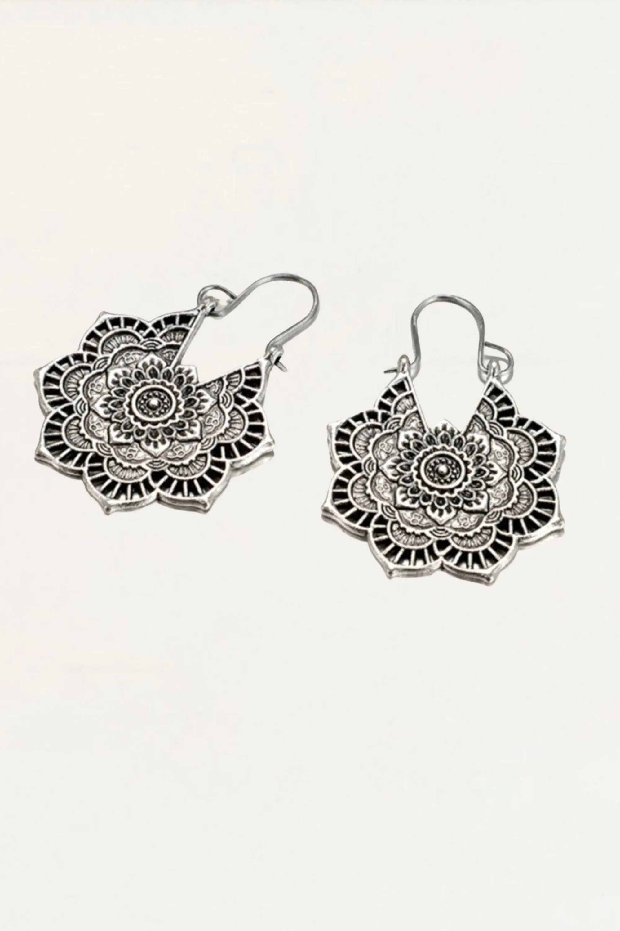 Earrings Bohemian Floral Metal