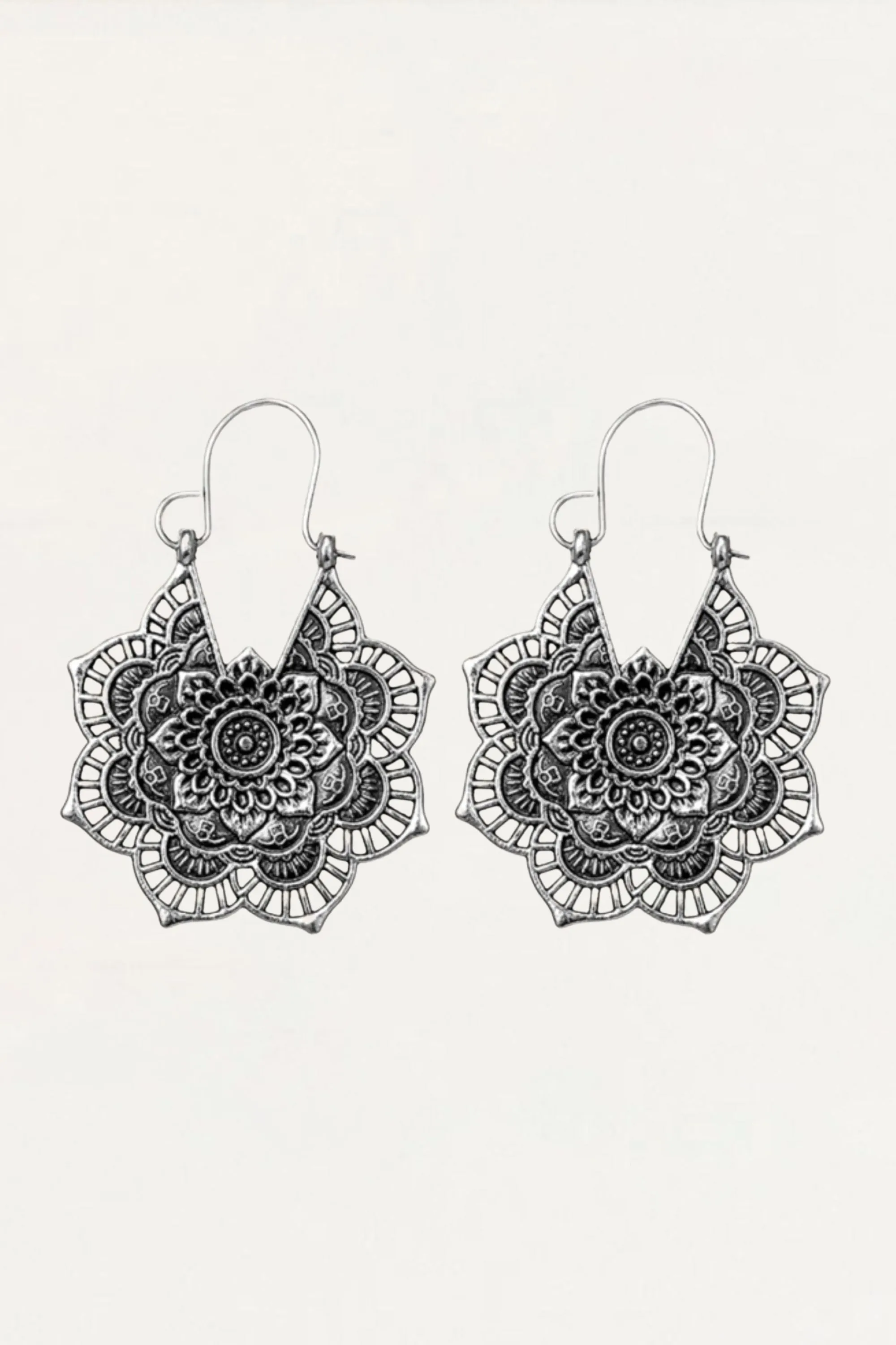 Earrings Bohemian Floral Metal