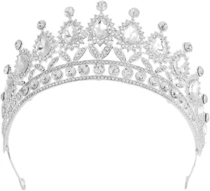 Elegant Crystal Tiaras for Women Baroque Rhinestone Crowns for Weddings Proms Birthdays Stunning Hairpieces for Brides and Multi Occasion Beauty Accessories