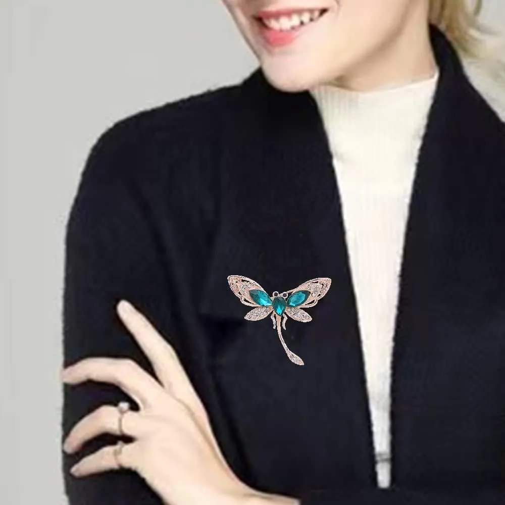 Elegant Mermaid Ballet Dancer Peacock Butterfly Dargonfly Brooches Pins for Women Fashion Rhinestone Brooch for Women, Dainty Women's Brooches & Pin Crystals Women Corsage Pin Badge, YEFUNLIY Brooches for Wedding Bouquet Party