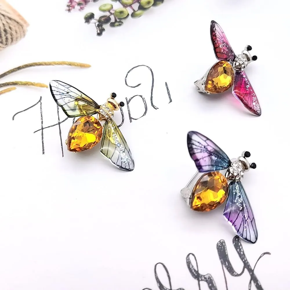 Elegant Mermaid Ballet Dancer Peacock Butterfly Dargonfly Brooches Pins for Women Fashion Rhinestone Brooch for Women, Dainty Women's Brooches & Pin Crystals Women Corsage Pin Badge, YEFUNLIY Brooches for Wedding Bouquet Party