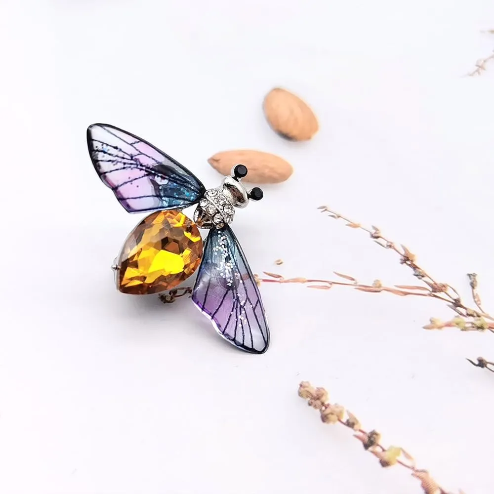 Elegant Mermaid Ballet Dancer Peacock Butterfly Dargonfly Brooches Pins for Women Fashion Rhinestone Brooch for Women, Dainty Women's Brooches & Pin Crystals Women Corsage Pin Badge, YEFUNLIY Brooches for Wedding Bouquet Party