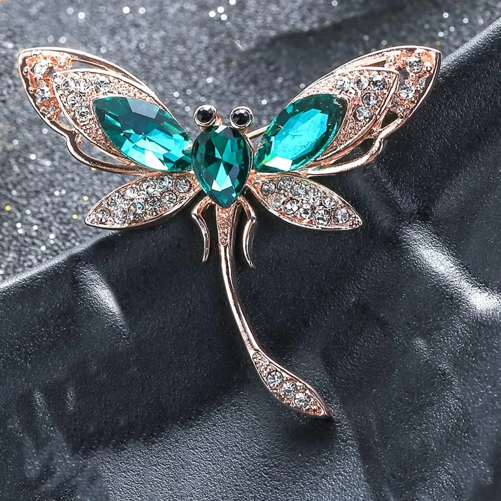 Elegant Mermaid Ballet Dancer Peacock Butterfly Dargonfly Brooches Pins for Women Fashion Rhinestone Brooch for Women, Dainty Women's Brooches & Pin Crystals Women Corsage Pin Badge, YEFUNLIY Brooches for Wedding Bouquet Party