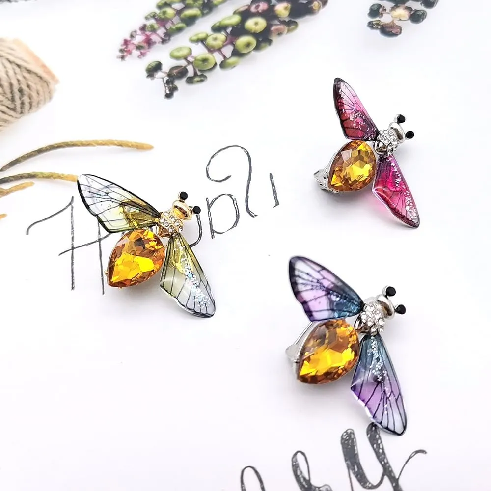 Elegant Mermaid Ballet Dancer Peacock Butterfly Dargonfly Brooches Pins for Women Fashion Rhinestone Brooch for Women, Dainty Women's Brooches & Pin Crystals Women Corsage Pin Badge, YEFUNLIY Brooches for Wedding Bouquet Party