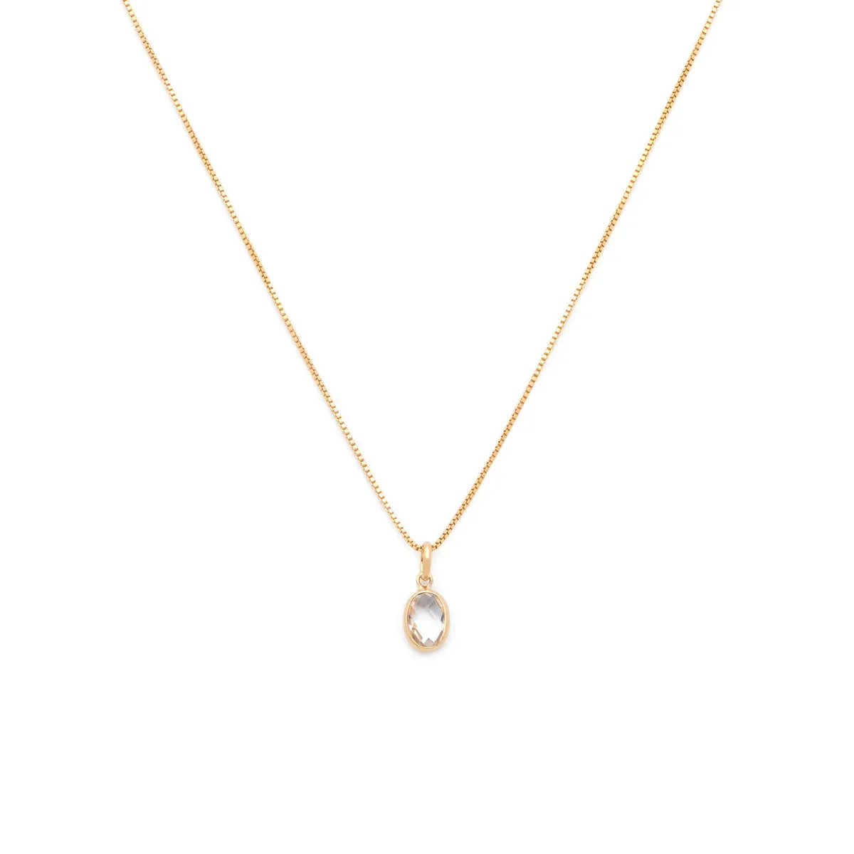 Evelyn Necklace - White Topaz
