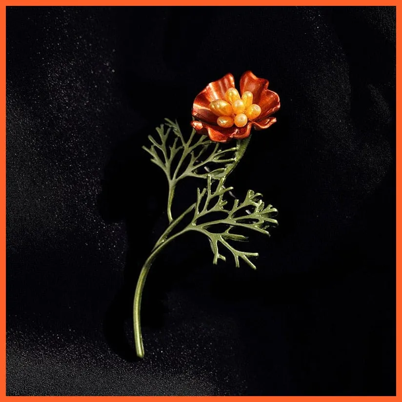 Exquisite Colorful Flower Brooch Brooches For Bridesmaid Women Groom
